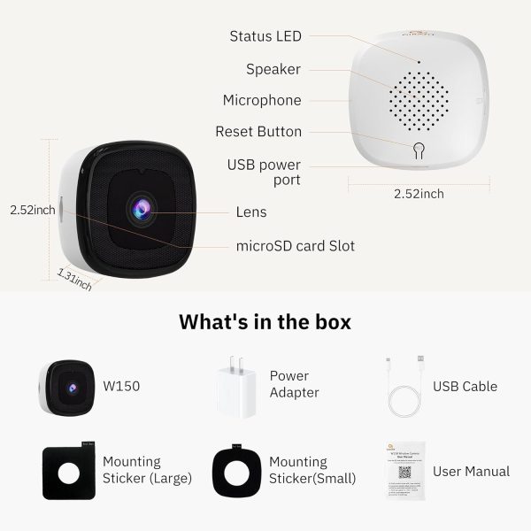 3MP 2K Window Camera,2.4GHz & 5GHz WiFi Indoor Cameras for Home Security with ChroMax Al Color Night Vision,Person & Motion Detection,24/7 Recording,Easy & Quick Install - Image 9